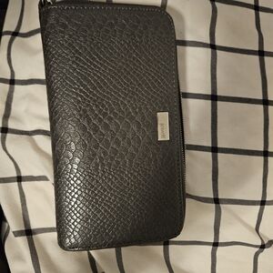 Textured Black Wallet